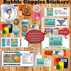 Home Furniture Diy 24 Bubble Guppies Birthday Party Baby Shower