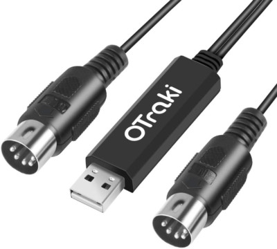 Otraki Midi USB Kabel Interface Konverter, 5 Polig in Out Midi Zu USB Adapter Co