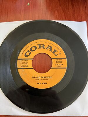 45 RPM vinyl, Nick Noble, Island farewell/excuse me