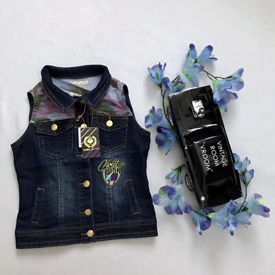 Violet & Pink NWT Vest Jean Jacket for Girls S (7/8)