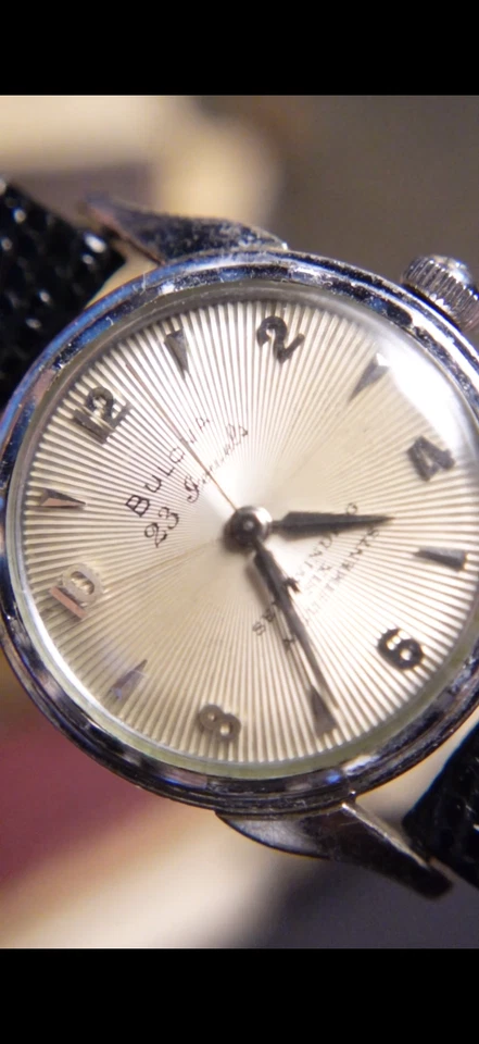 Vintage Bulova 1950s 23 Jewel Sunburst Dial Self Winding - Watch - Running! - Image 2 of 4