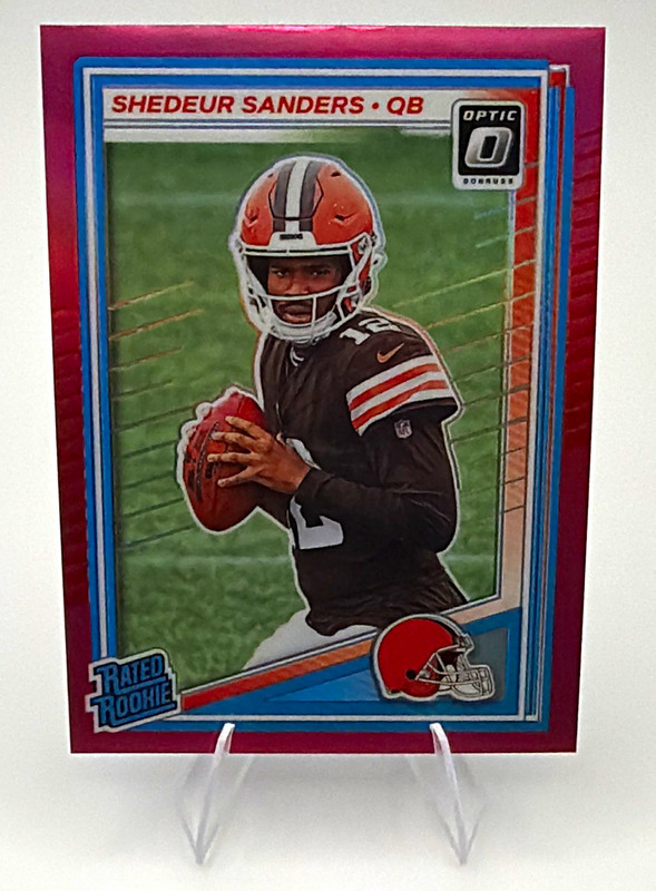 2025 Donruss Optic SHEDEUR SANDERS Pink Rated Rookie RC #203 Browns