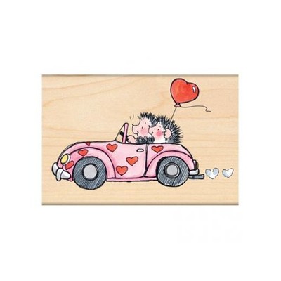 Penny schwarz Holz montiert Gummistempel - Joyride 4230K