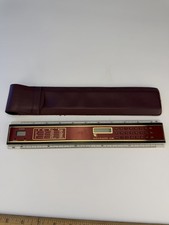 Vintage Logitech 509 Calculator Ruler Clock With Case