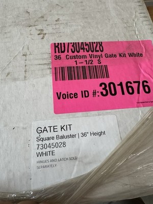 Vinyl Gate Kit Barret Outdoor Gate Kit