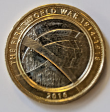 £2 two pound circulated 2016 Commemorating The First World War 1914-1918