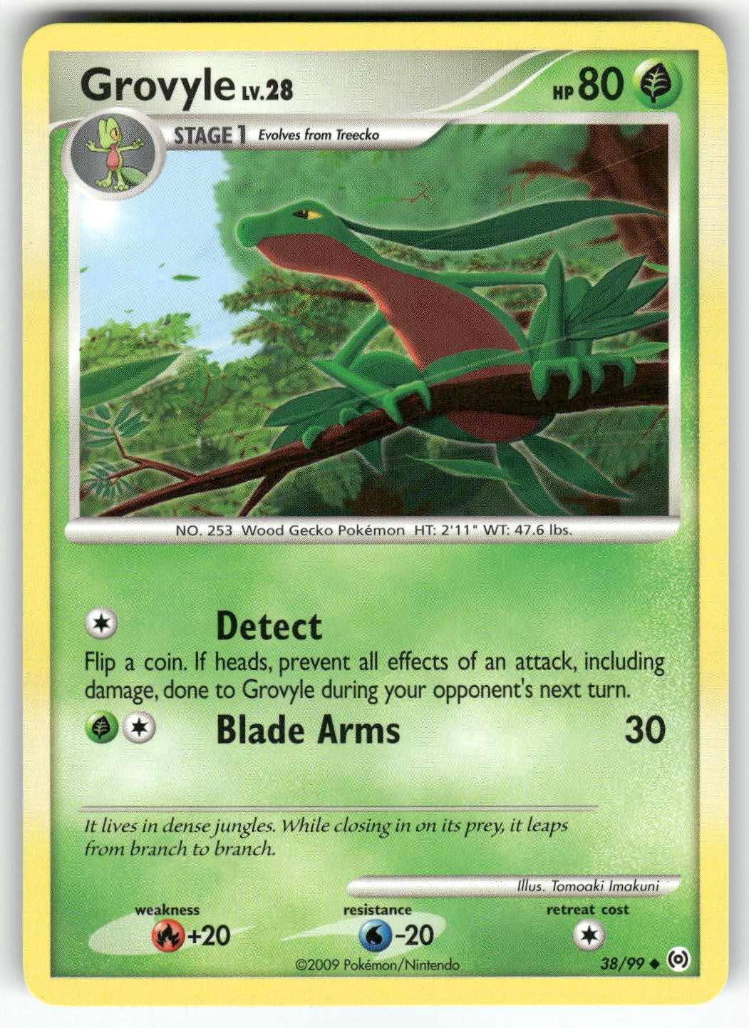 Grovyle (38) Arceus Uncommon Pokemon Lightly played