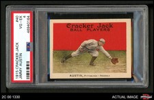 1915 Cracker Jack #40 Jimmy Austin Pirates PSA 4 - VG/EX