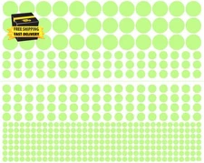 407Pcs Glow in the Dark Wall Stickers,Removable Glow in Dark Dots Wall Decals, A