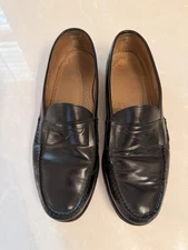 Bostonian Black Leather Penny Loafer Mens Size 13M Classic Preppy Dress Shoe