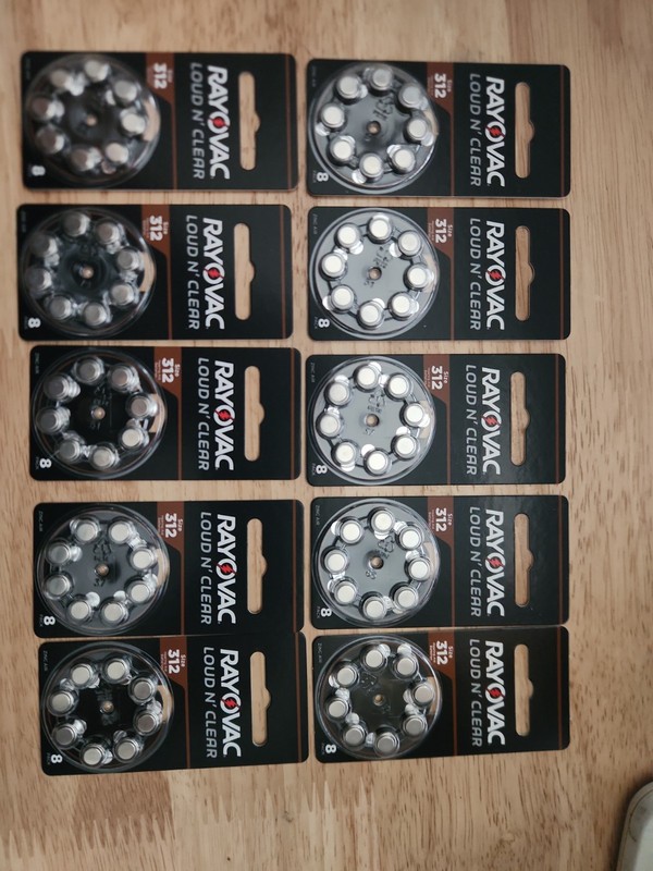 NEW Rayovac Loud N Clear Hearing Aid Batteries 9-8 PACKS #312LC-8A Nov 2026