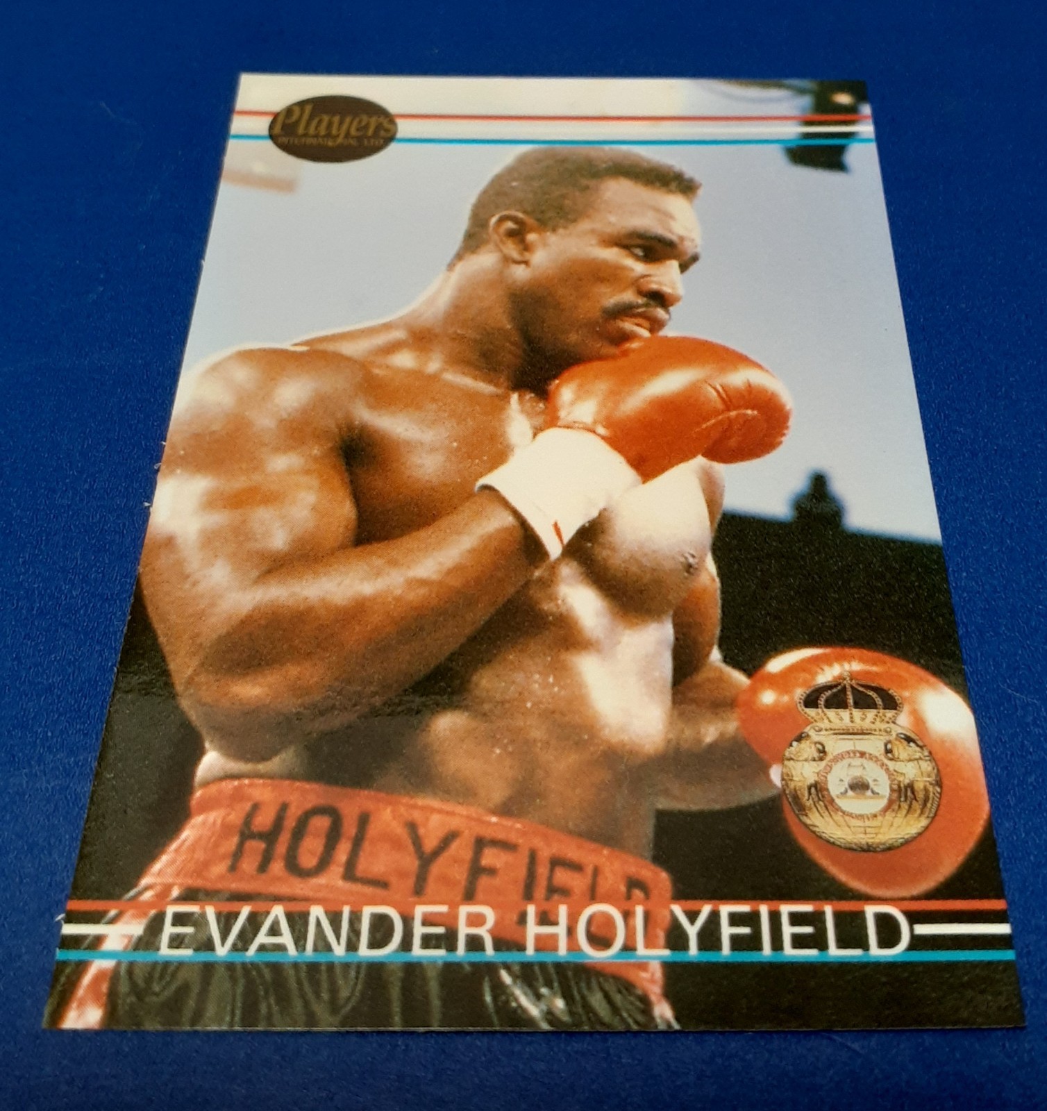 1990 Players International SAMPLE Evander Holyfield Boxing Card RINGLORDS 