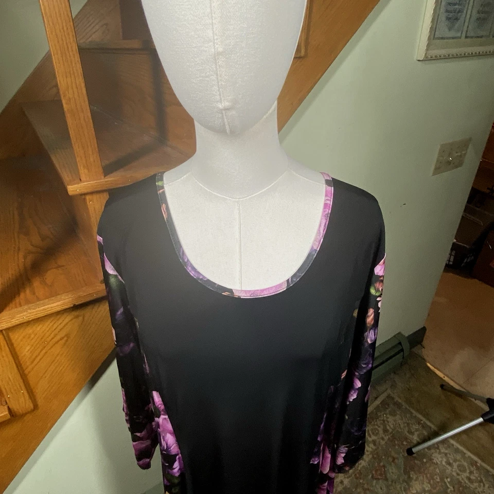 The Pyramid Collection Rosalie Dress Womens Sz 1X Floral Whimsigoth Fairy Witchy - Image 2 of 4