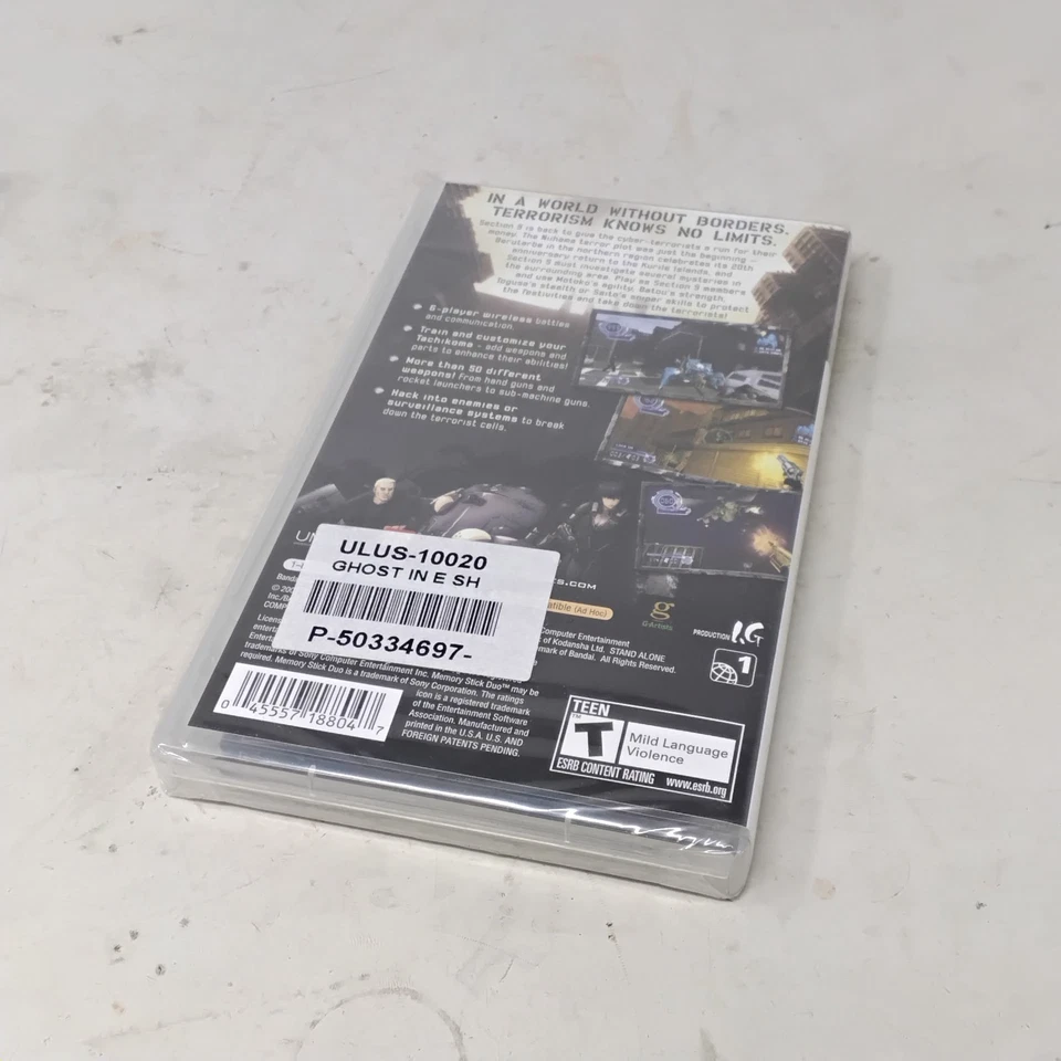 Ghost in the Shell: Stand Alone Complex - Sony PSP (2005) - R1 - Factory Sealed - Image 4 of 4