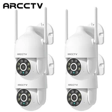 ARCCTV 2K 360°Pan-Tilt Home Security Camera 24/7 Audio Recording & Auto Tracking