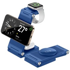 Magnetic Wireless Charger Stand, 3 in 1 Foldable Wireless Charging Station wi...