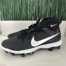 Nike Alpha Huarache NXT MCS Mens Baseball Cleats Black White DJ6519-002 Size 14