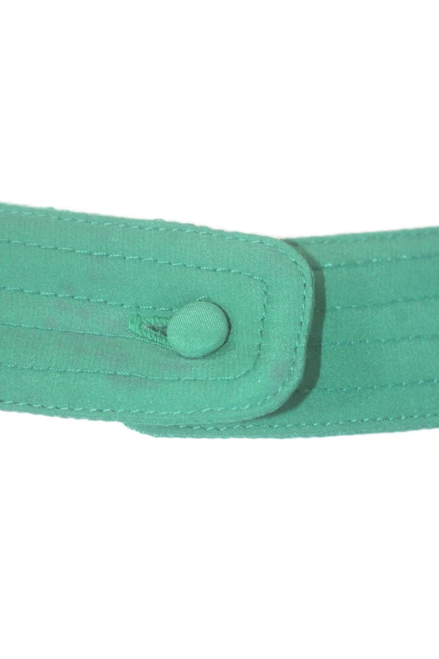 Mameluco Parker para mujer de seda con cuello en V sin mangas verde esmeralda talla extra pequeña Foto 4 de 4