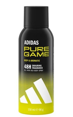 34,39 /L - 6x Adidas Men Deospray/Bodyspray Pure Game - Deep & Aromatic - 150 ml