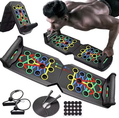 Push-up Board Set Portable Multifunctional Push-up Bar Foldable Fitness Equipmen