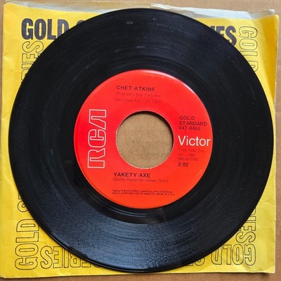 CHET ATKINS Yakety Axe/Black Mountain Rag RCA COUNTRY 45 7'' Record Vinyl