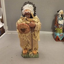 Native American Chief, 7 Inches, Figurine, Looks Vintage But Made In China