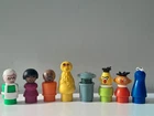 Vtg Fisher Price Little People Sesame Street Lot Of 8 Characters Big Bird Oscar