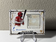 Elly De La Cruz FIRST CAREER HIT BASE RELIC 43/44 2024 Topps Inception #FMAR-ED