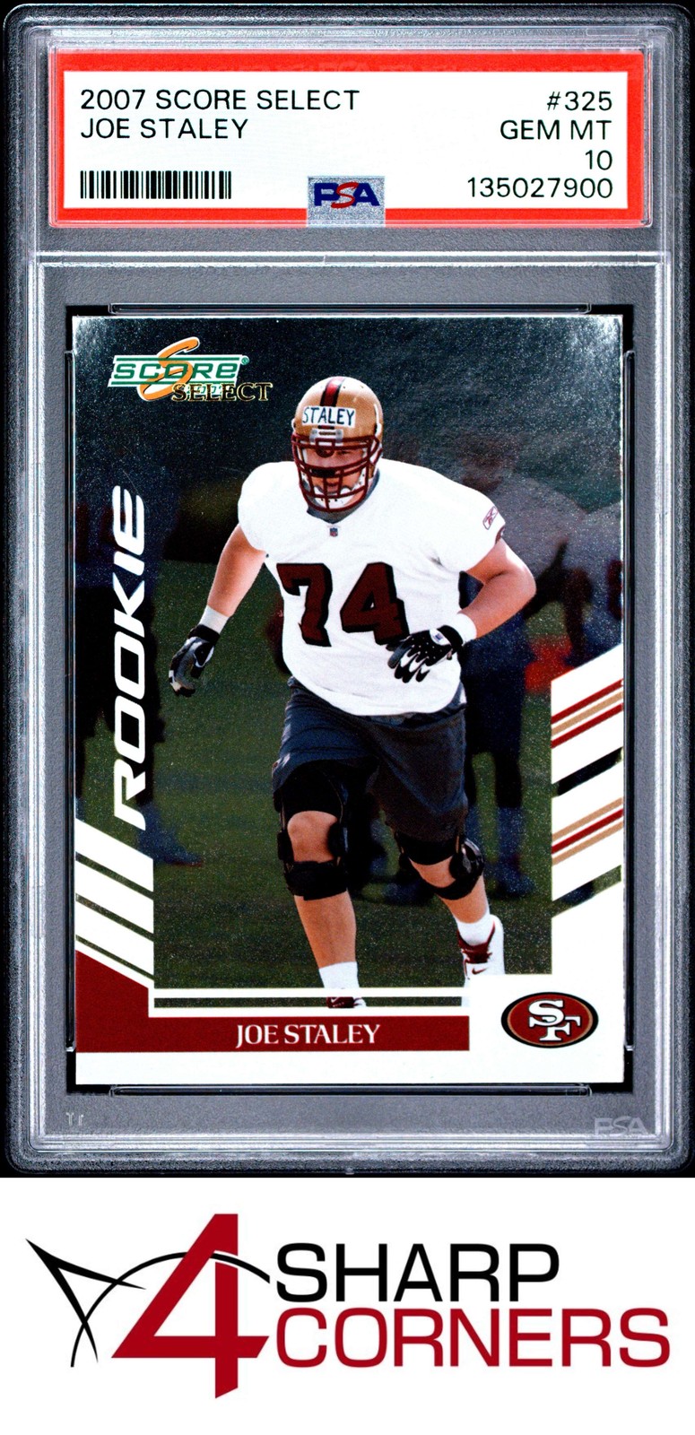 Joe Staley Score Select #325 Base