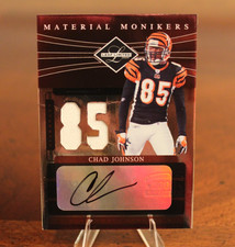 2006 Limited Chad Johnson Ochocinco Material Monikers Jersey /85 Auto Game Used