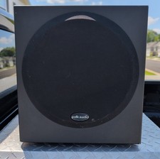 Vintage Polk Audio PSW250 Powered Subwoofer Black Home Theater Power On As-Is