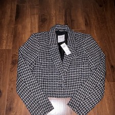 Abercrombie & Fitch Womens Black White Tweed ...