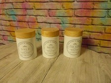 Zuckerdose-Aufbewahrung-VorratsDedose mit Deckel-Mehl-Salz-Zucker-Neuwertig-Deko