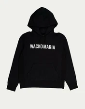 Wacko Maria Logo Hoodie Black FW22 – Japanese Streetwear Size Large