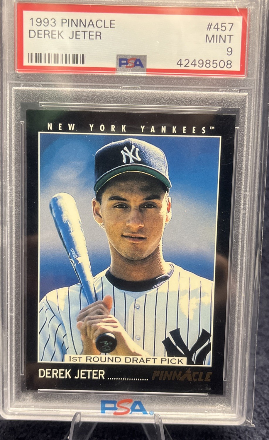 1993 Pinnacle #457 Derek Jeter RC PSA 9