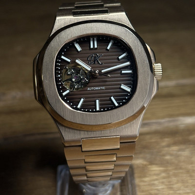DK-NOVA Open Heart | Automatik Uhr | Nautilus Style