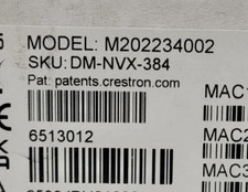 Crestron DM-NVX-384 5K 4x1 AV-over-IP Switcher Enconder/Decoder. NEW SEALED