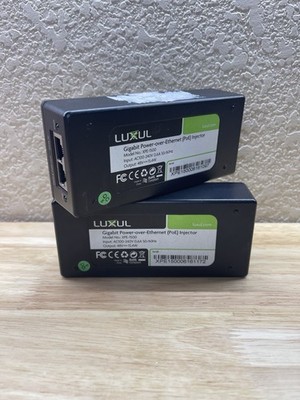 (2) Luxul Xpe-1500 Poe Power Injector Output 48v 15.4W ONLY