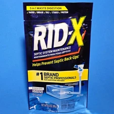 Rid-X Septic System Treatment Septic Tank Treatment 3-Monthly Powder Pacs 3.2oz