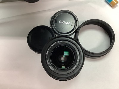 SIGMA 18-50mm F3.5-5.6 DC camera lens