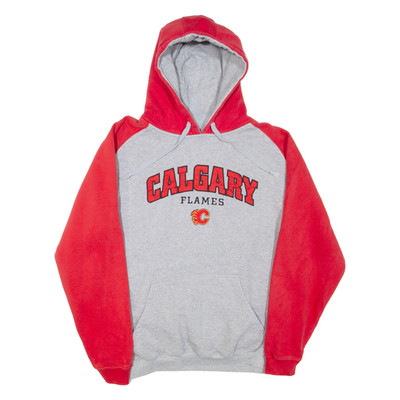 NHL Calgary Flames Herren Roter Hoodie M