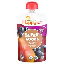 Happy Family Organic Baby Food, Blueberry Pear Beet, Size 4.22 Ounce
