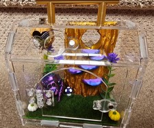 Premium Acrylic Spider Enclosure Jumping Tarantula Reptile Insect Terrarium Tran