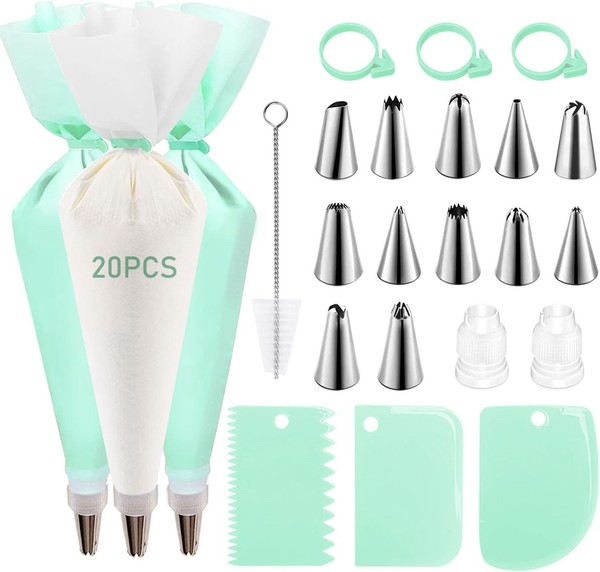 Spritzbeutel Set Mit TüLlen, Wiederverwendbar FüR Tortendekoration-image
