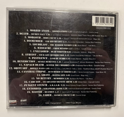 Masters Of Brutality 1992 Compilation CD Fnac Music French Import Release - Imagen 2 de 22