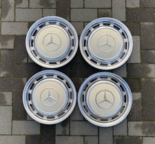 Mercedes W114 W115 W123 W116 W108 Chrom Rad Kappe Kappen 14 Zoll Weiß 050