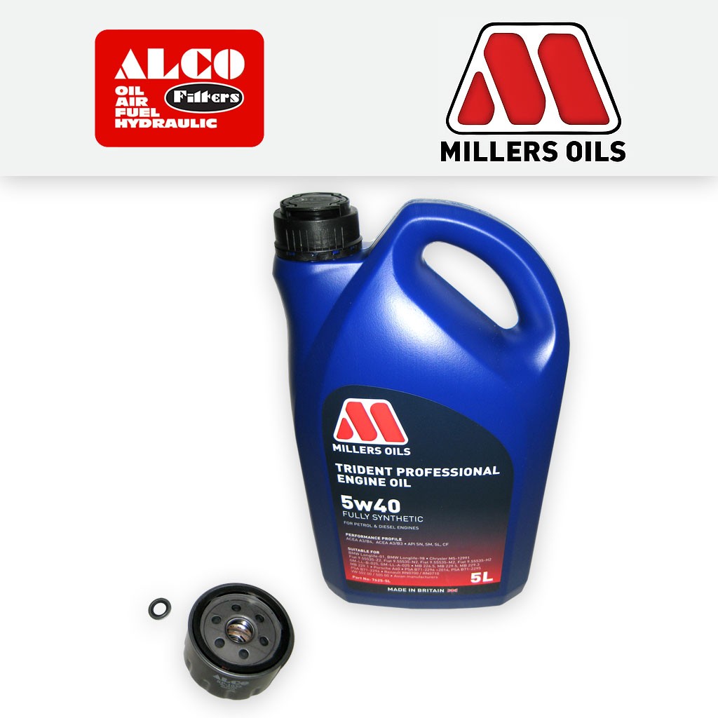SERVICE KIT for RENAULT MEGANE II 1.4 16V OIL FILTER +5w40 FS OIL (2002-2009)