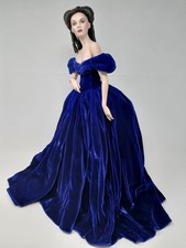 GONE WITH THE WIND Franklin Mint SCARLETT BLUE DRESS PORTRAIT Doll