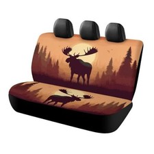 Universal Back Seat Protector for Most Rear Seat Covers Moose Fall Sunset