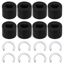 8pcs Rubber Roller Resolution for Cricut Maker and M, Black
